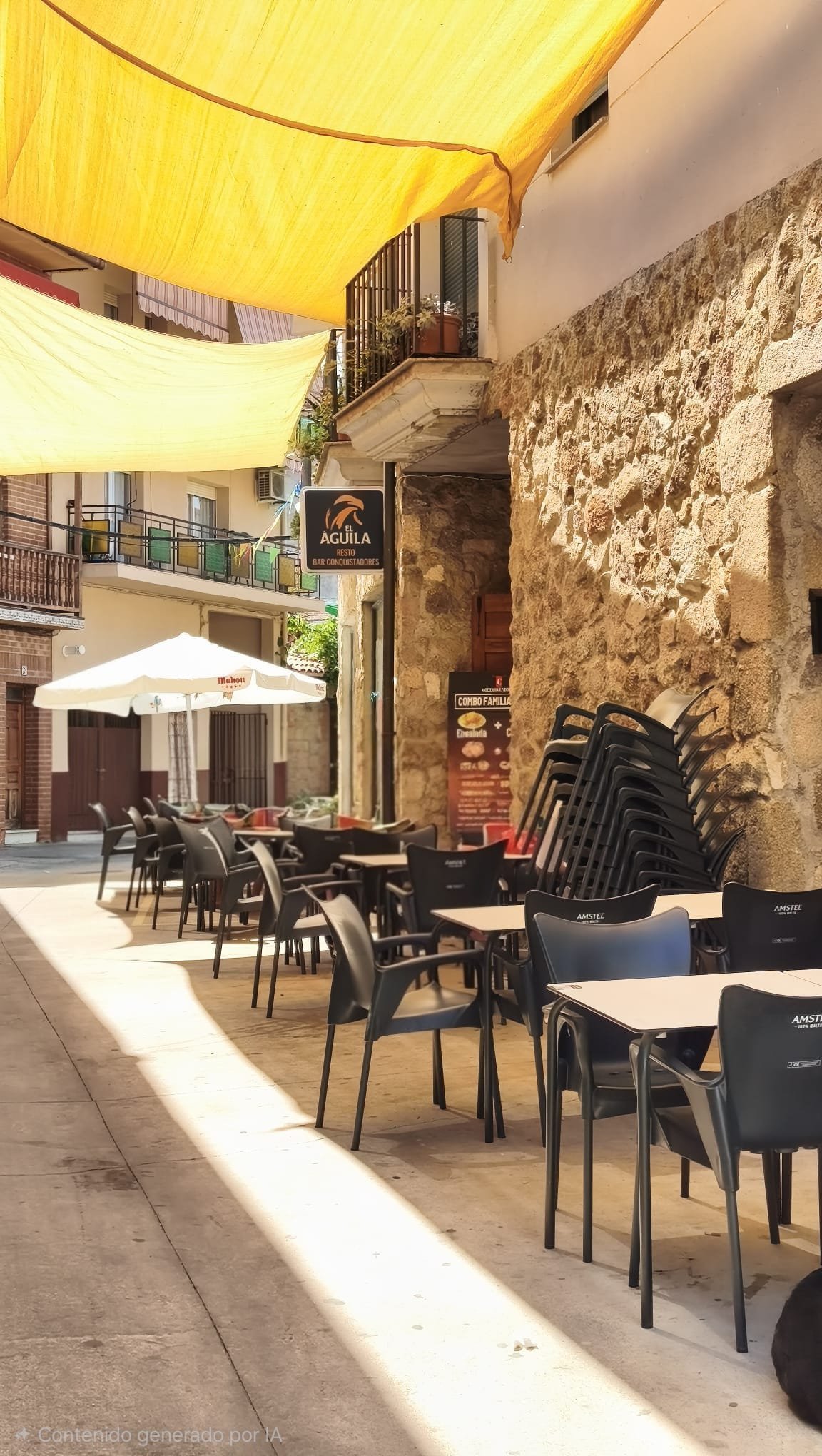 Terraza exterior de El Conquistador